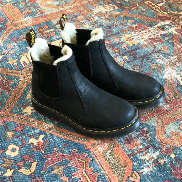 fleece doc martens